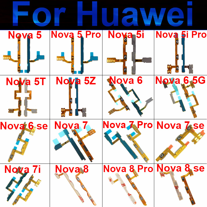NEW Power Buttons Huawei Nova 5 6 7 8 5i Pro 5T 5Z/ 65G 7 8 SE 7i 6SE ...