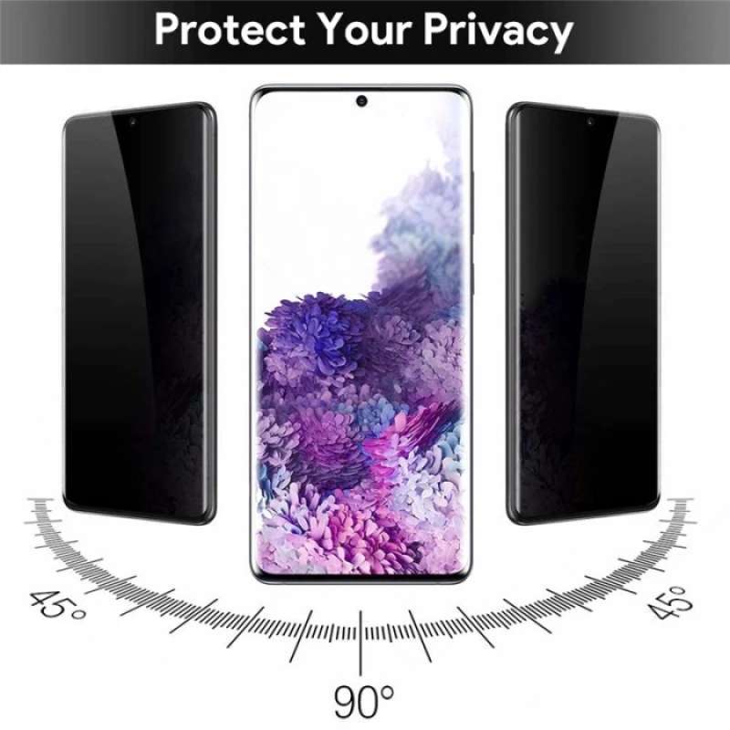 Samsung Galaxy S22 Ultra Privacy Tempered Glass Anti Spy Screen Protector Full Curved Protector. 