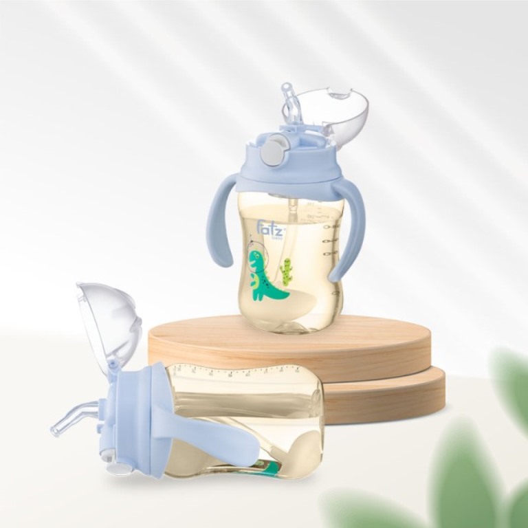 Bình uống nước Tritan chống sặc, chống đổ có tay cầm 250ml Fatzbaby - Fatz FB0250N, FB0250NX, FB0250NH GHOT1