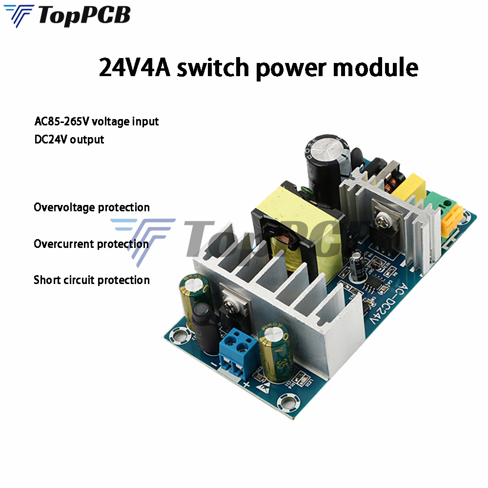 100w 100-240v sang dc 24v 4a 6a chuyển đổi mô-đun nguồn điện ac-dc mô-đun bước xuống