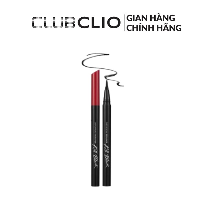 Kẻ mắt nước clio superproof pen liner kill black 0.55ml