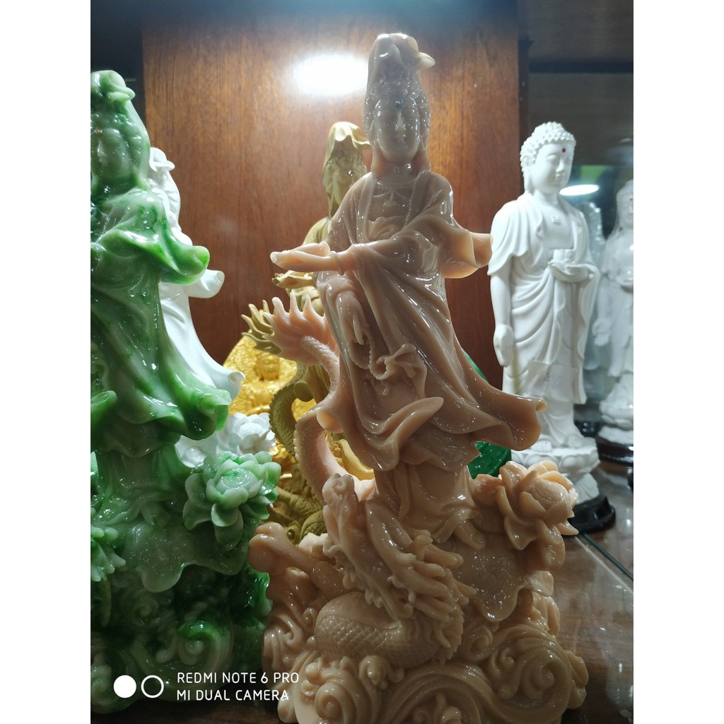 Tượng Phật Bà Quan Âm Đứng Rồng