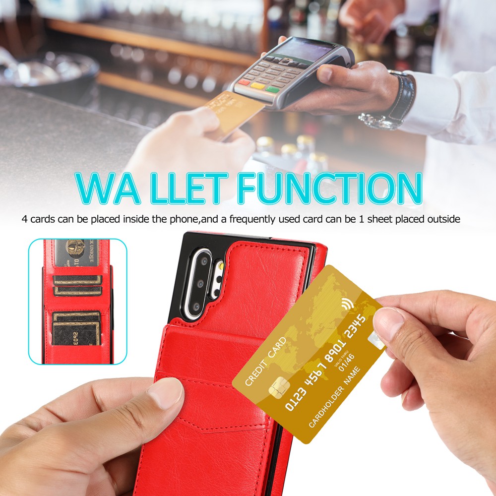 Cho Samsung Galaxy Note 10/Note 10 Plus Note 10 + Ốp Lưng Flip Ví Bao Da Khóa Từ Chân Đế Vỏ Bảo Vệ Với đựng Thẻ