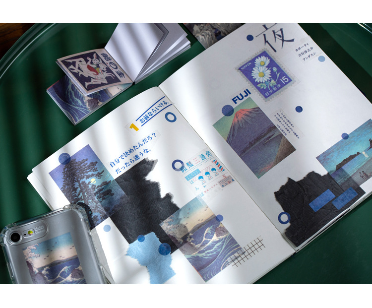 Cuốn 50 miếng sticker mẫu văn hóa nhật bản