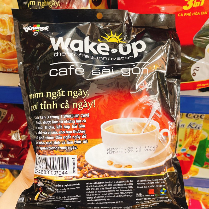 Cà Phê Hoà Tan Wake-up Sài Gòn Bịch 24 Gói