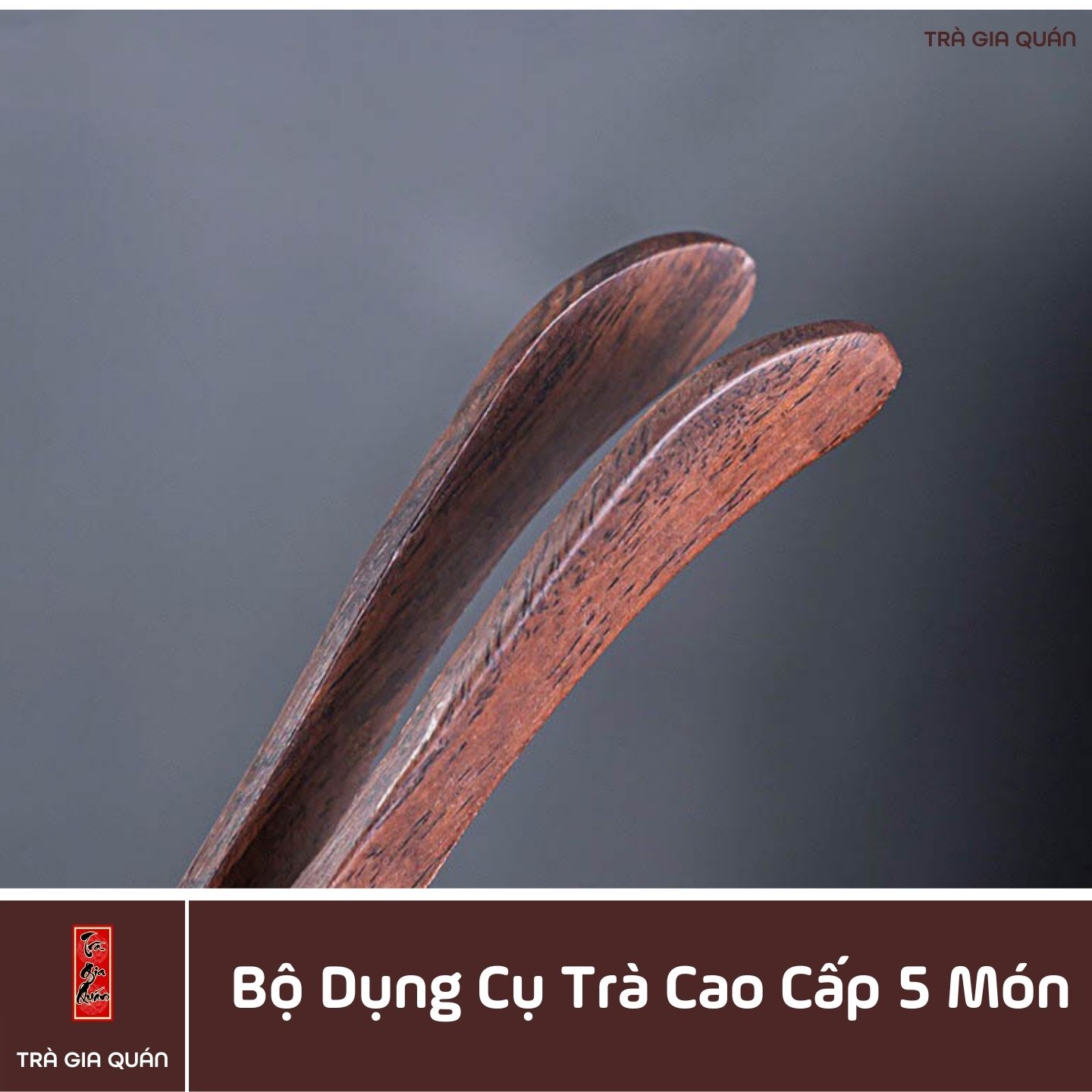 Bộ Xúc Trà Gỗ Cao Cấp 5 Món XT27