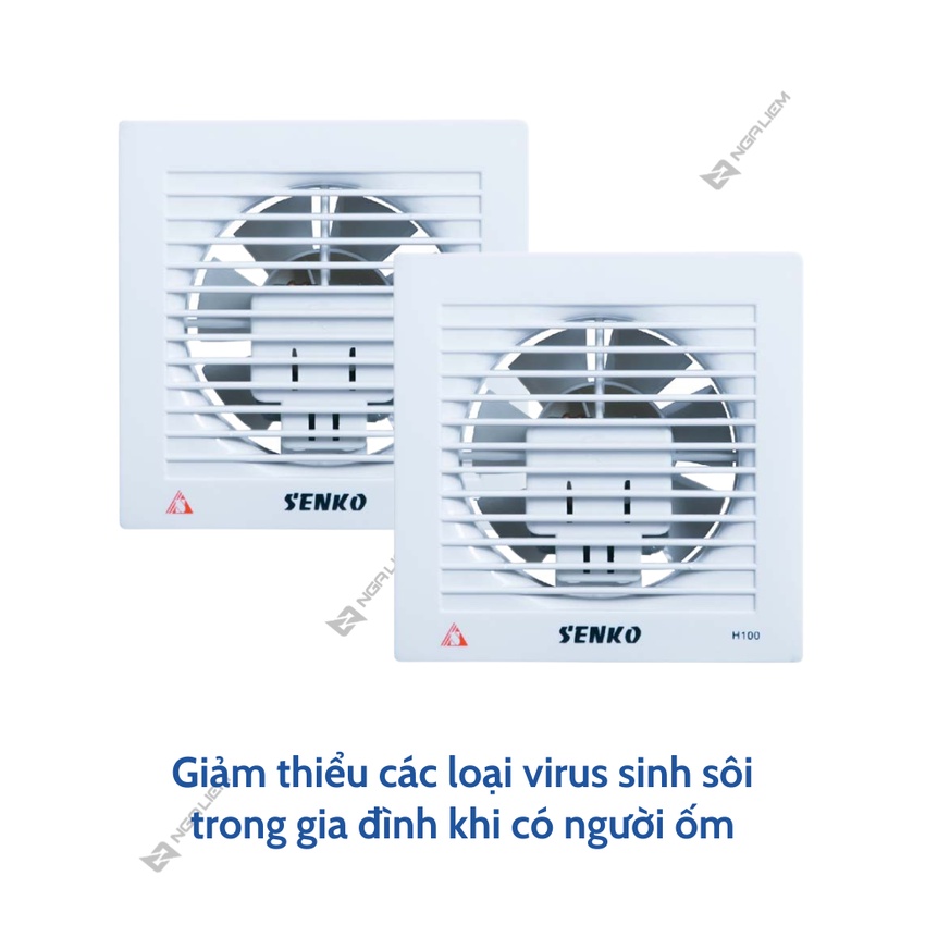 Quạt Hút Tường Thông Gió Senko (H100) [Hàng chính hãng]