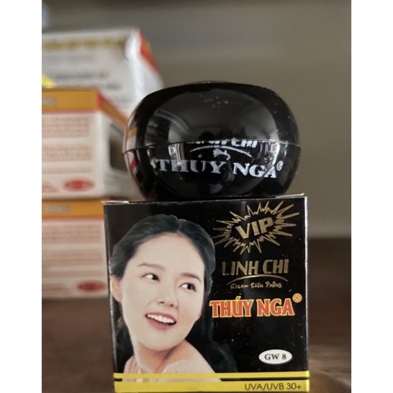 Kem Linh Chi Thúy Nga Dưỡng Trắng Da (Đen - Cam)