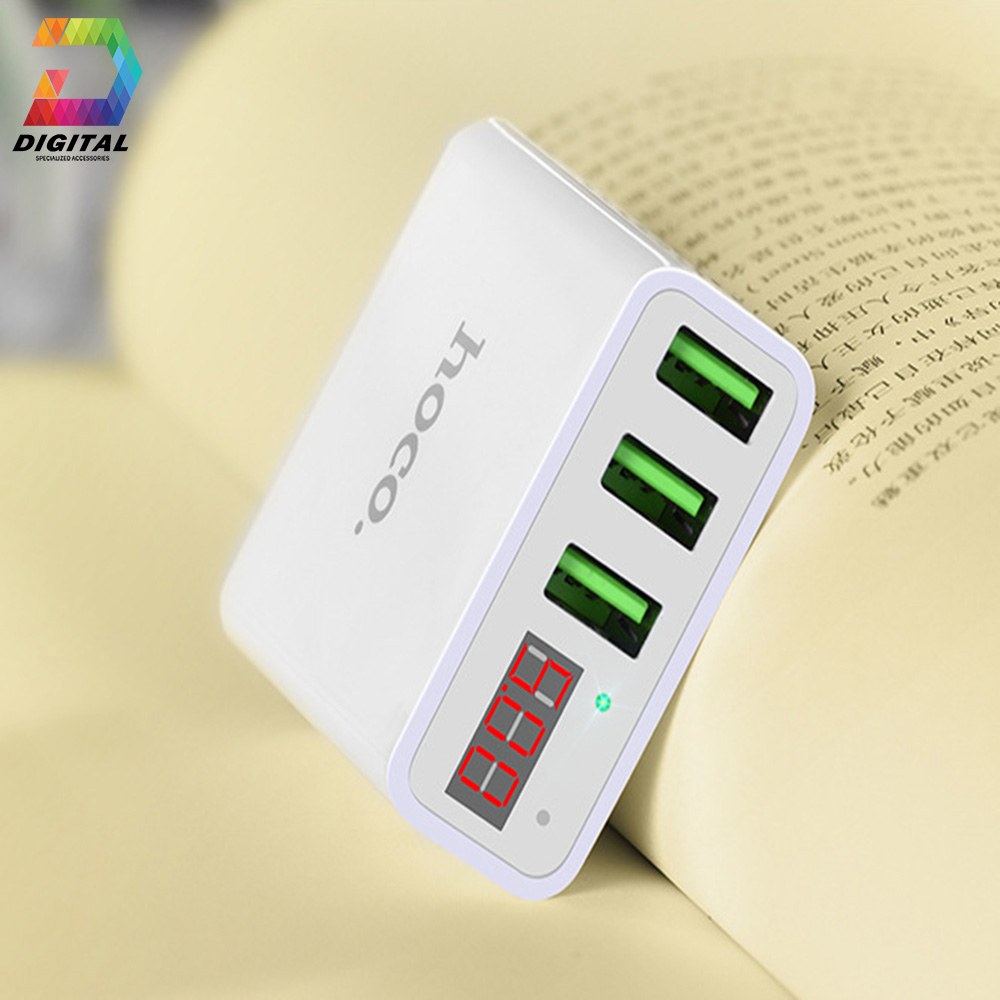Củ Sạc Đa Năng 3 Cổng USB Hoco C15 Chính Hãng