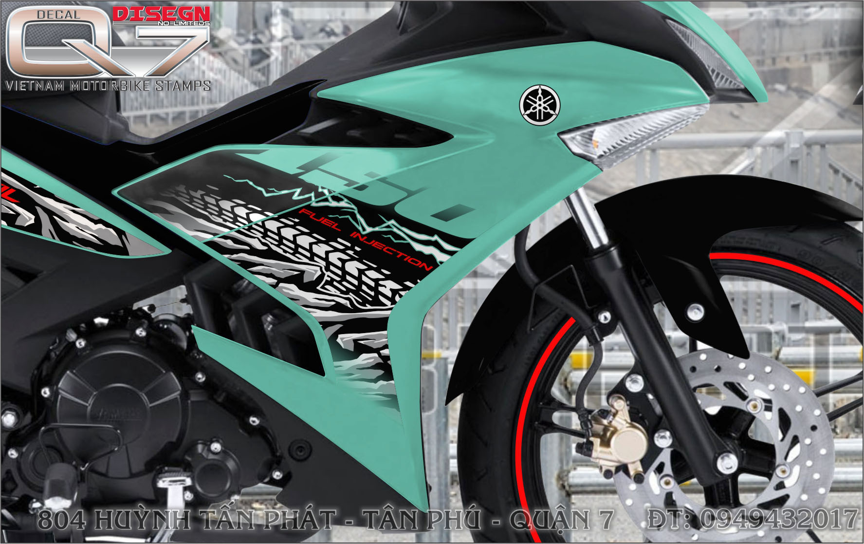 Tem rời EXCITER150 - XANH LÁ