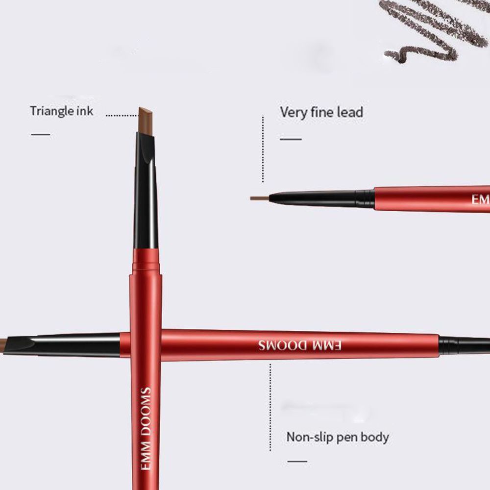 Aweisuan Hot Sale 6 Color 2 in 1 Double Head Eyebrow Pencil Waterproof Long-lasting No Blooming Rotatable Eyebrow Tattoo Pen Makeup Tool Cosmetic. 