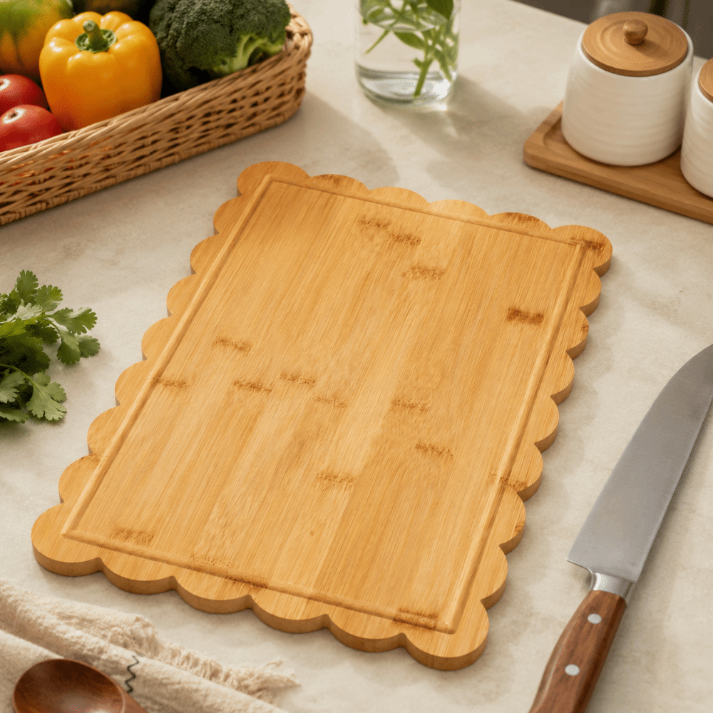 Practical Anti-Bacterial Wood Cutting Board Non-sticky Rectangular Steak Plate Odor-Free Durable Kitchen Chopping Block Daily Cooking.