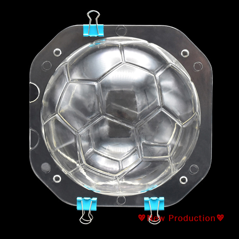 New Production💖 Polycarbonate khuôn 3D bóng đá Kẹo sô cô la khuôn sô cô la khuôn bánh ngọt khuôn