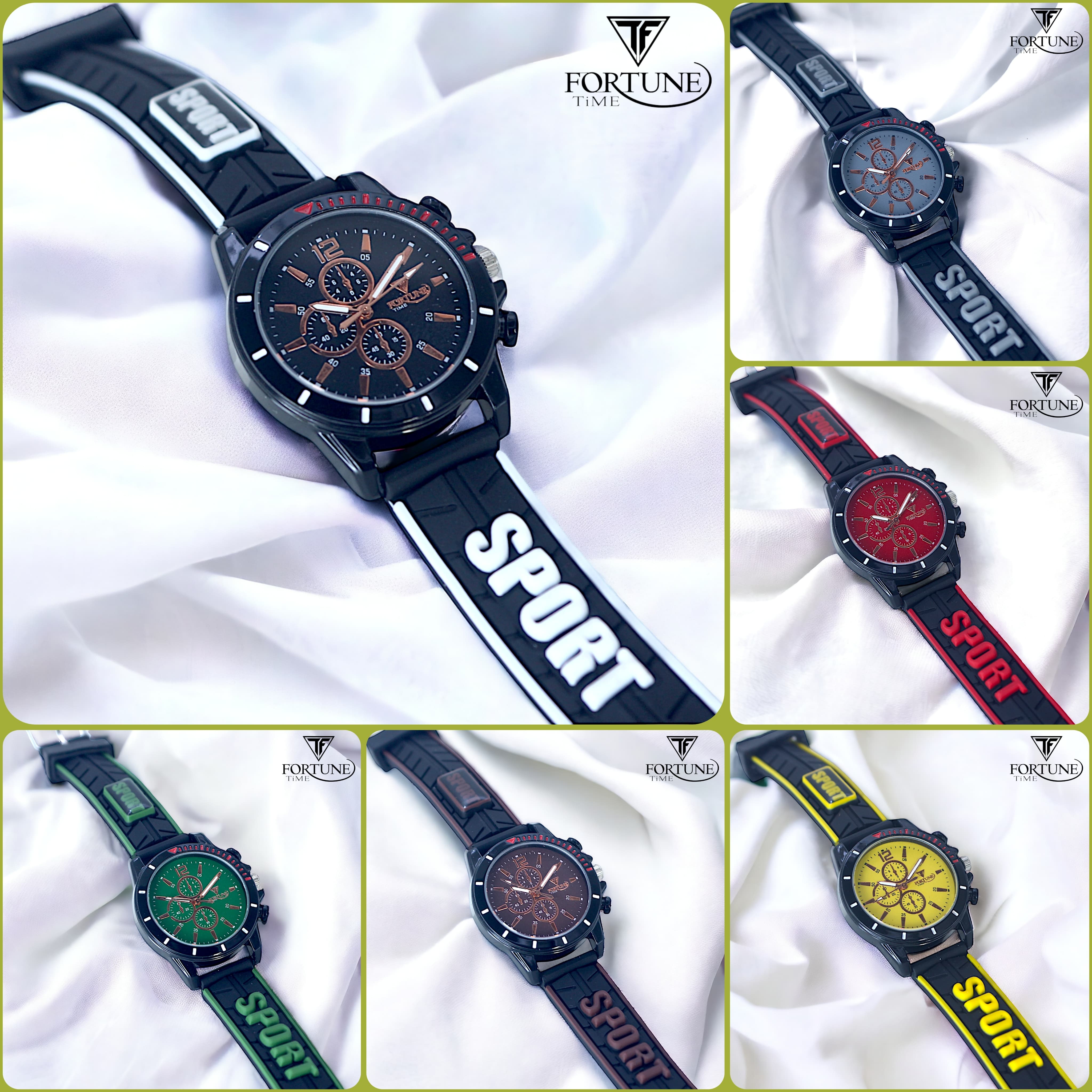 Stylish Colorful Rubber Starp Watch for Kids - Both Boys & Girls - Random Multicolor & Design  Art #JS - Pomo-SiSpSW-Sp90220-Sport-0052b