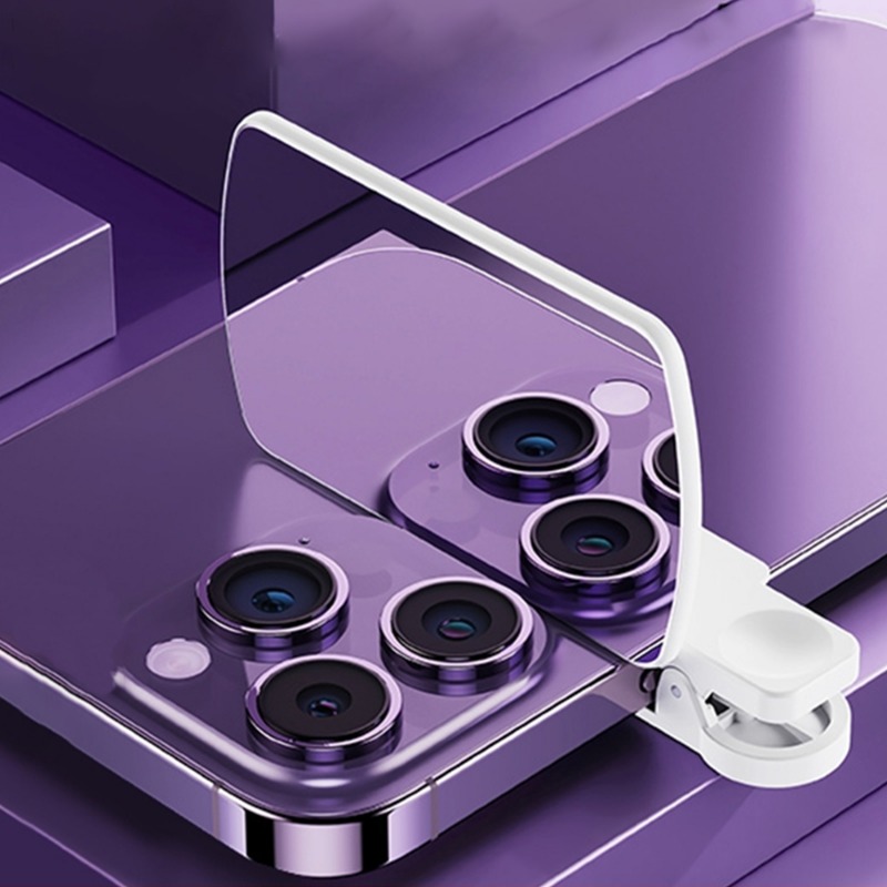 【Prime deal】 Camera Reflection Clip Kit Adjustable Reflector Phone Lens Reflecting Selfie Vlog Artifact.