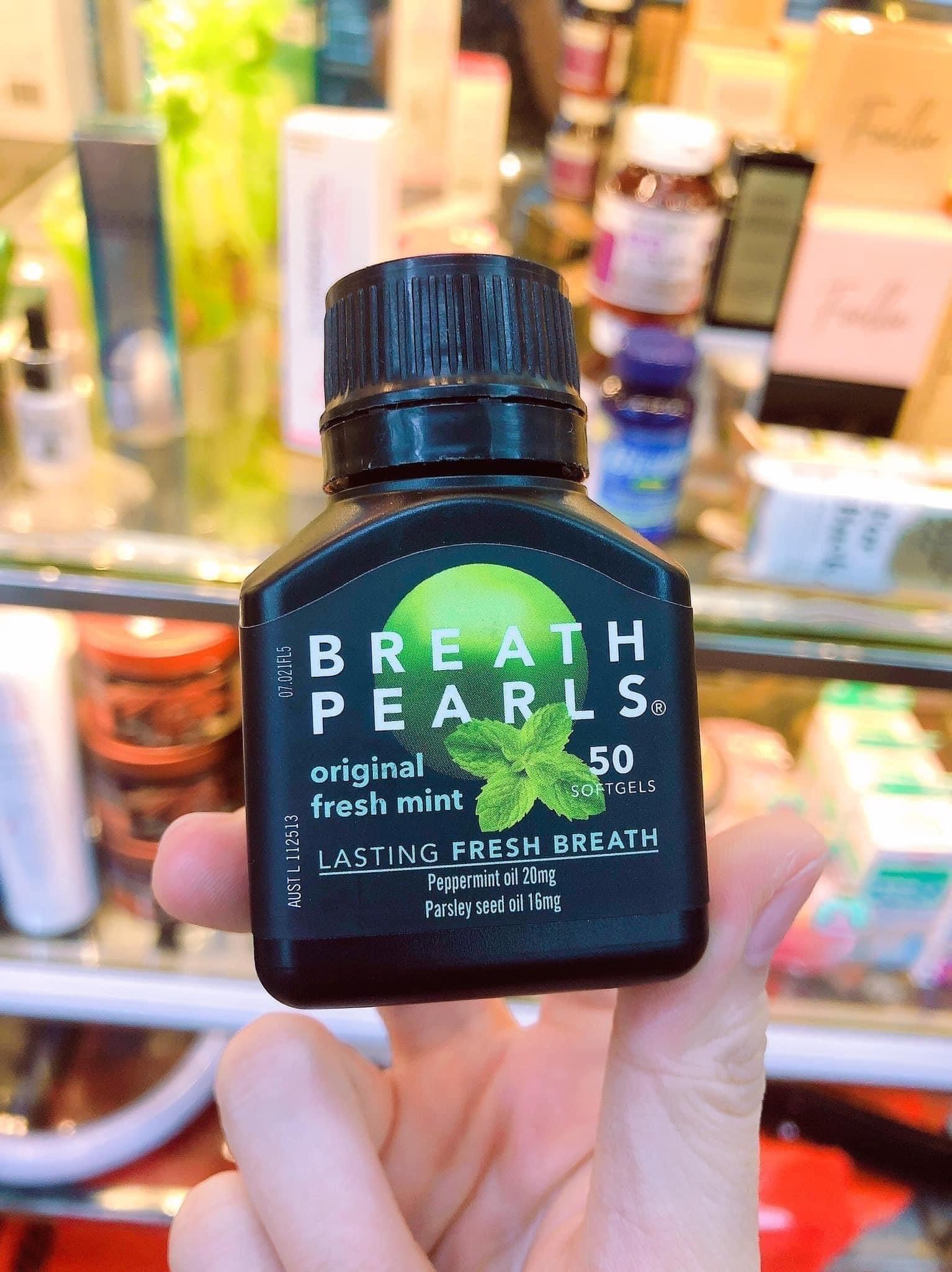 Viên Uống Thơm Miệng Breath Pearls Úc