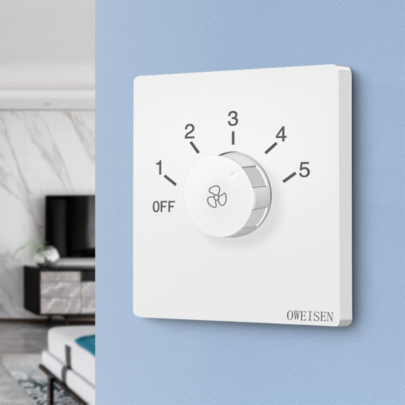 New arrival Capacitance Type Ceiling Fan Universal Electric Fan Governor Controller Top Fan Speed Regulation Fifth Gear Fan Switch