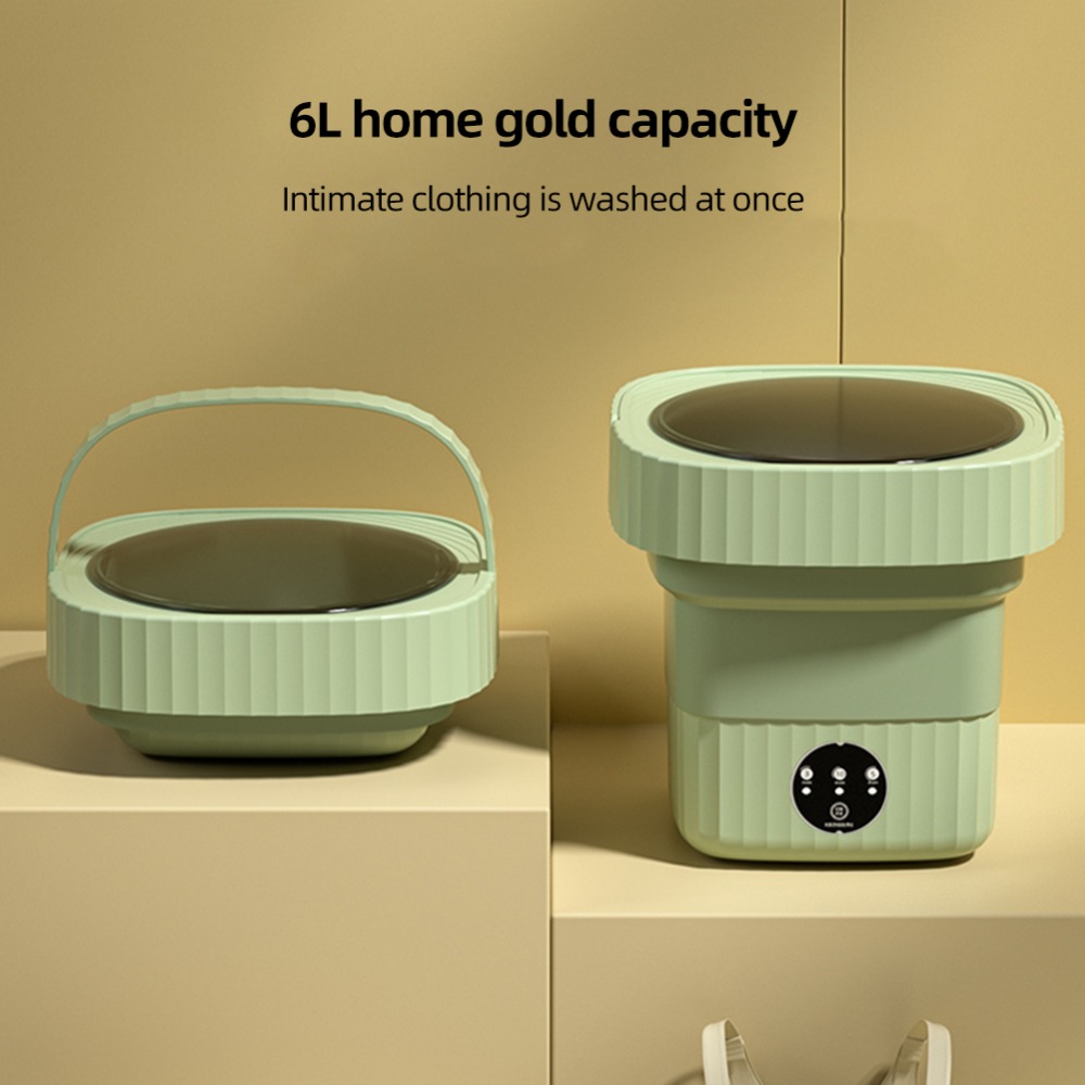 Folding washing machine portable mini washing machine dual turbine