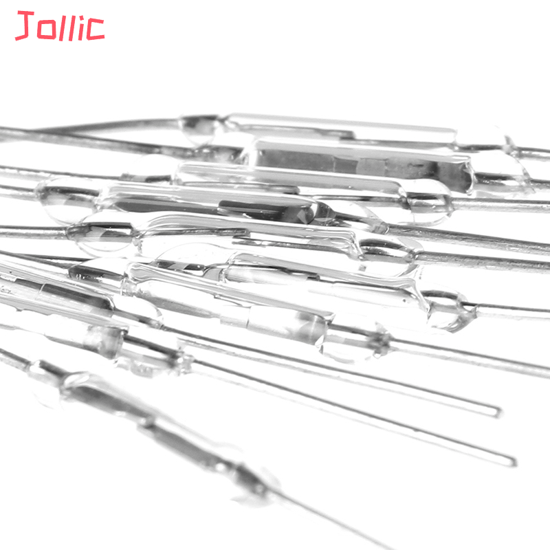 Jollic 10 chiếc công tắc lưỡi gà cảm ứng từ tính bằng thủy tinh 14mm công tắc magswitch thường mở không