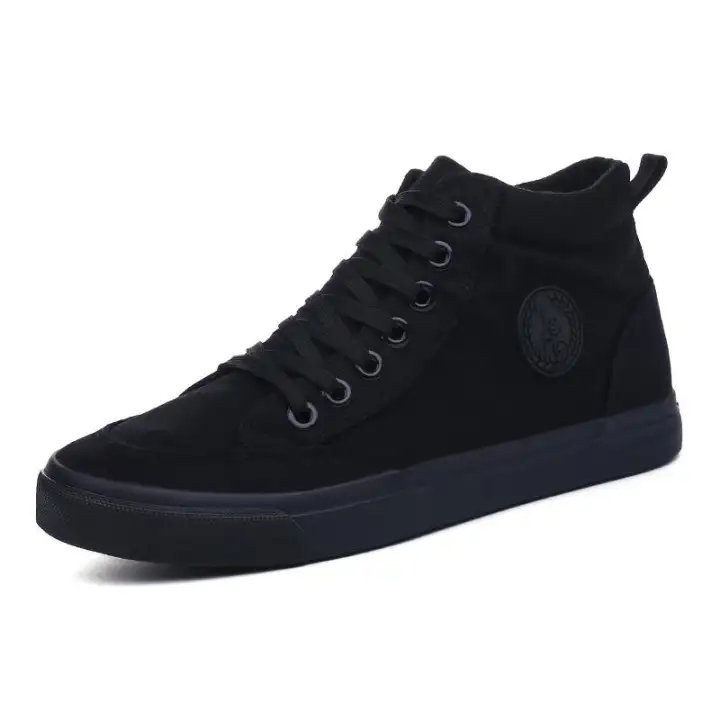 black canvas shoes