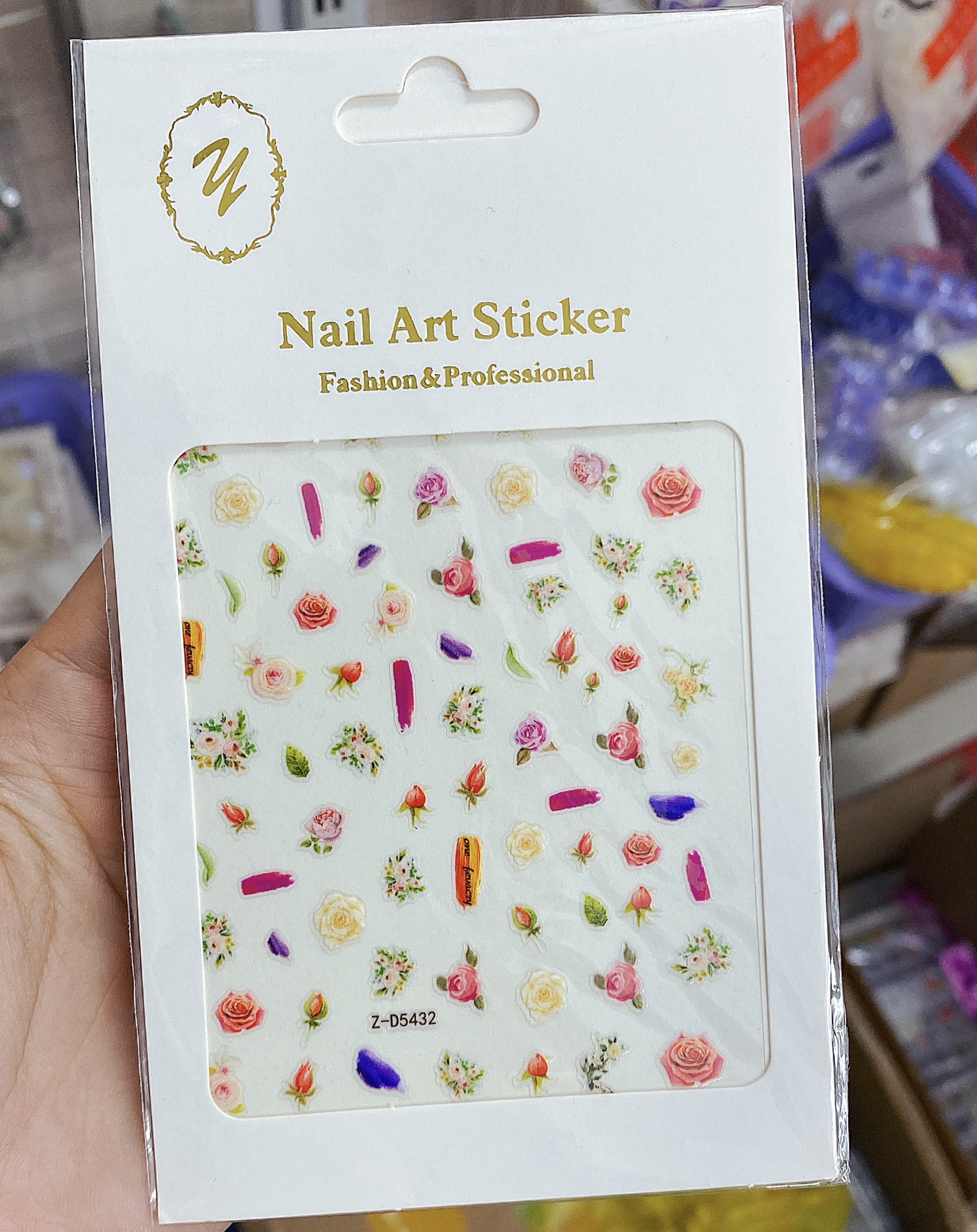Sticker dán móng tay nhiều mẫu Hot - Nail 937