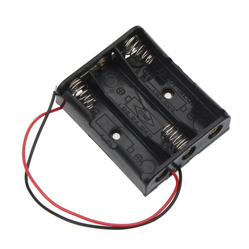 1 Slots AA Battery Case Box Holder Storage Case with Lead Wire