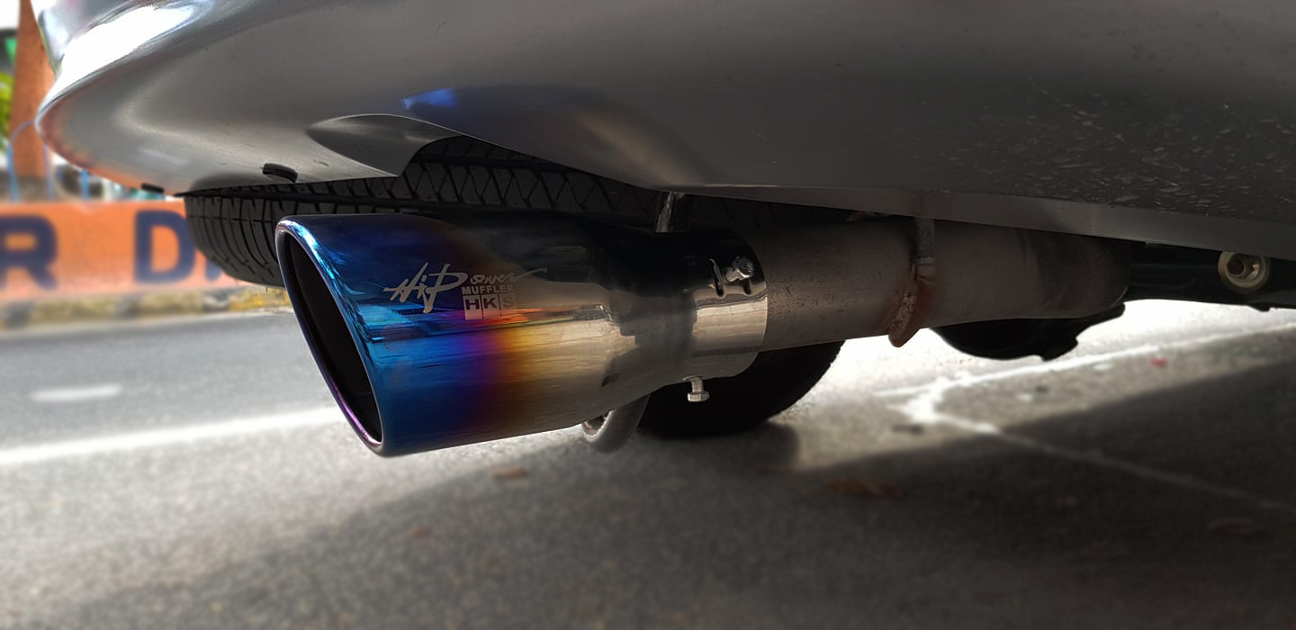 HKS Muffler Tip Installed In Isuzu MUX Lazada PH