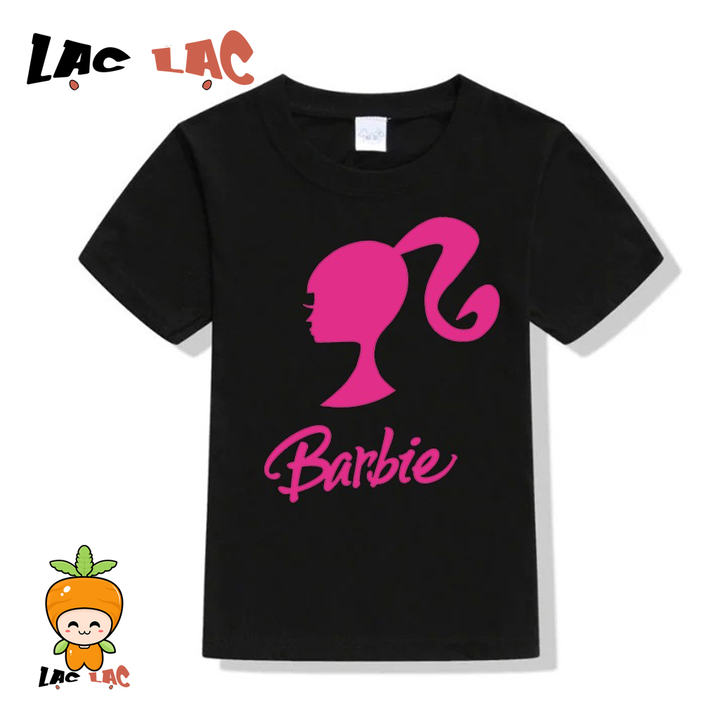 Áo thun in hình búp bê barbie dễ thương cho bé gái