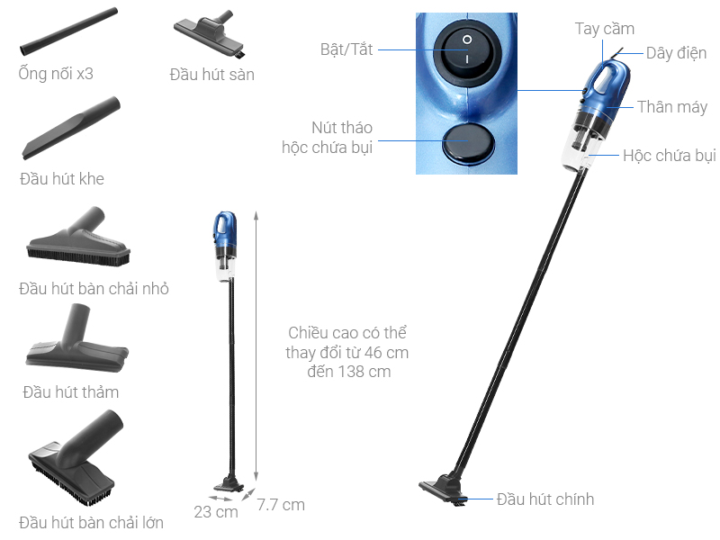 Máy hút bụi cầm tay Shimono SVC1016
