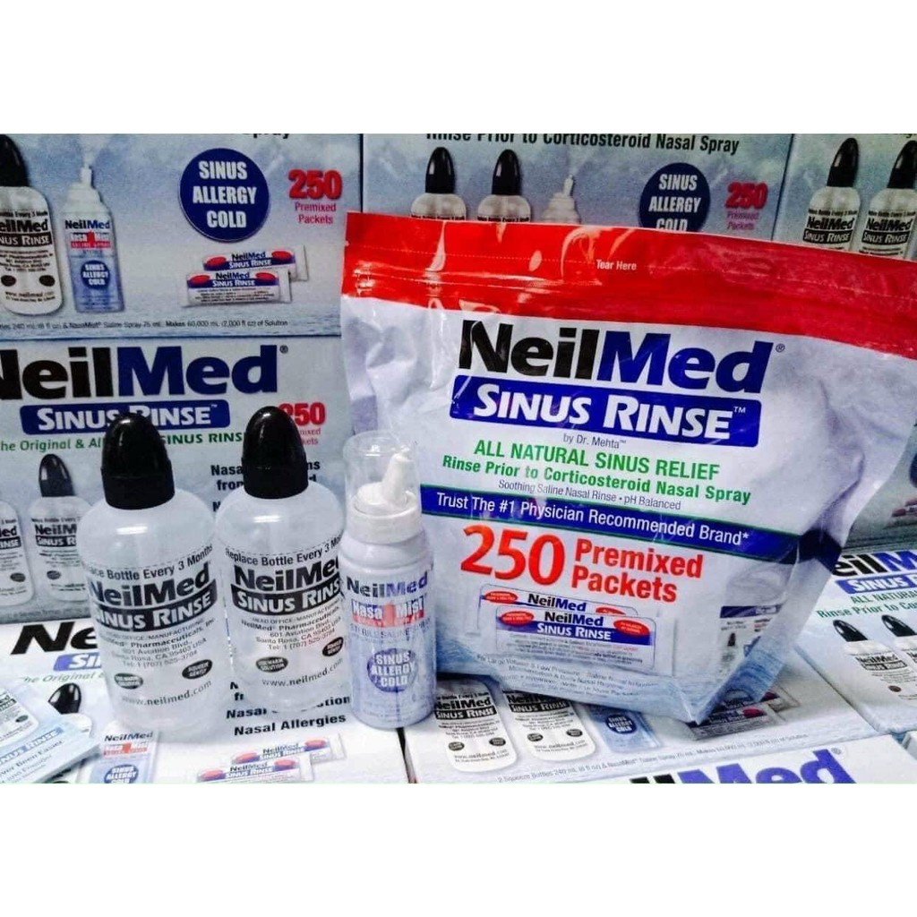 Bộ xịt rửa mũi Neilmed Mỹ