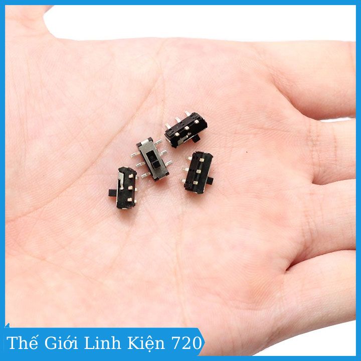 Công tắc gạt mini 6 chân dán MSS 22D18G2-2P2T