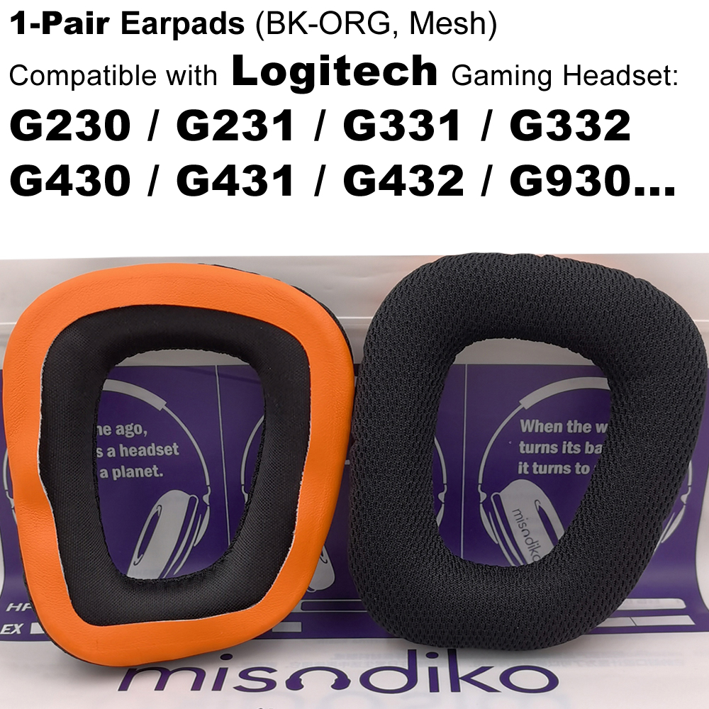 misodiko Headband Pad/ Earpads Replacement for Logitech G230 G231 G331 G332  G430 G431 G432 G930 Gaming Headset (Mesh) | Lazada PH