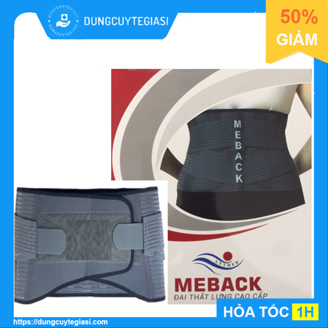 Đai lưng cột sống meback hỗ trợ điều trị bệnh lý lưng, thoát vị đĩa đệm