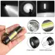 Mini LED Flashlight COB Reader Lamp Zoomable Pocket Penlight Adjustable Focus Torch Light USB Rechargeable Lamp with 3 Light Modes for Camping Hiking. 
