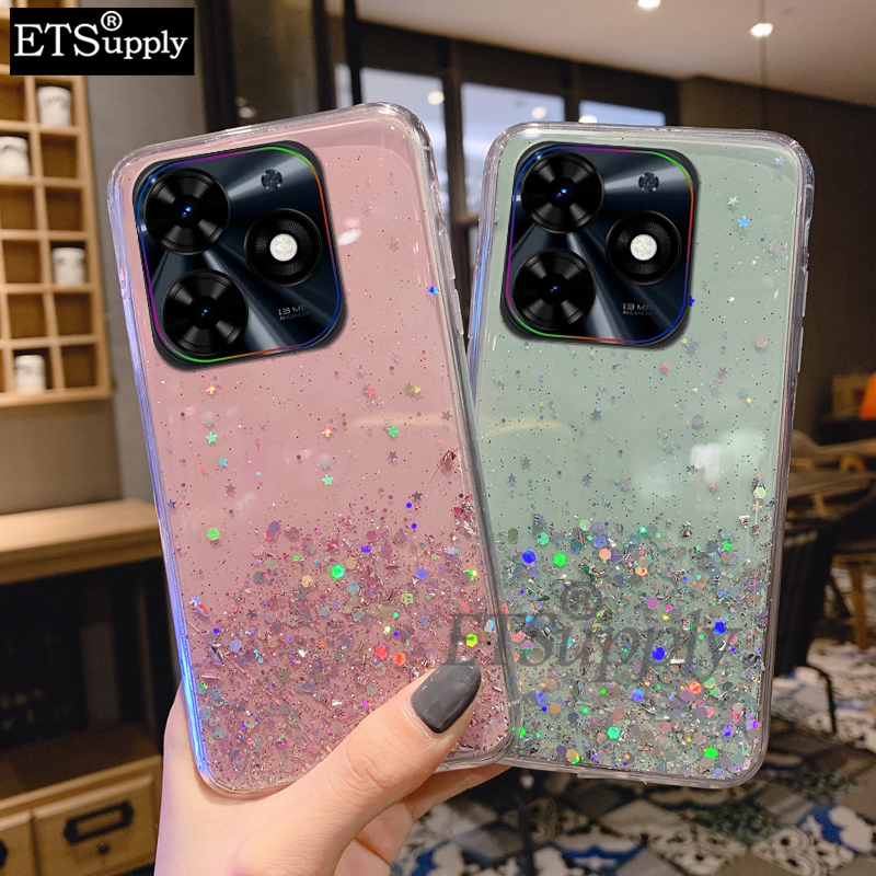 Phone%20case%20Tecno%20Spark%2020%2020C%20Go%202024%20Full%20Stars%20Moon%20Glitter%20Bling%20Sequins%20Cases%20Soft%20Starry%20Sky%20Transparent%20Back%20cover%20Tecno%20Spark%20Go%202024%2020C%2020%20Case%20-%20Image%204
