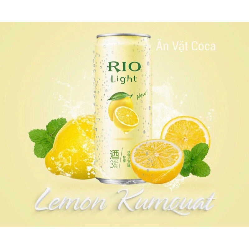 (10 Vị) Cocktail Hoa Quả Cao Cấp Rio Lon 330ml