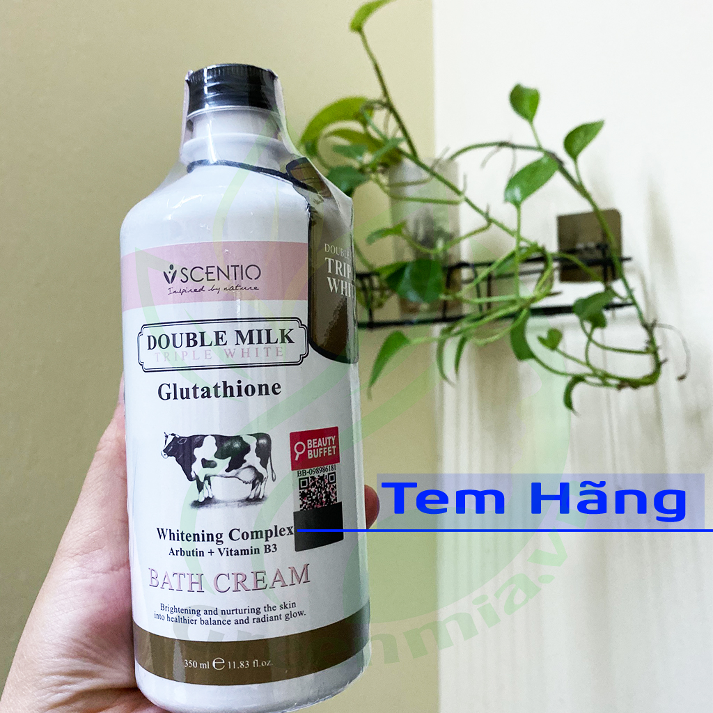 Sữa tắm trắng da beauty buffet scentio double milk triple white 350ml cấp ẩm tái tạo da