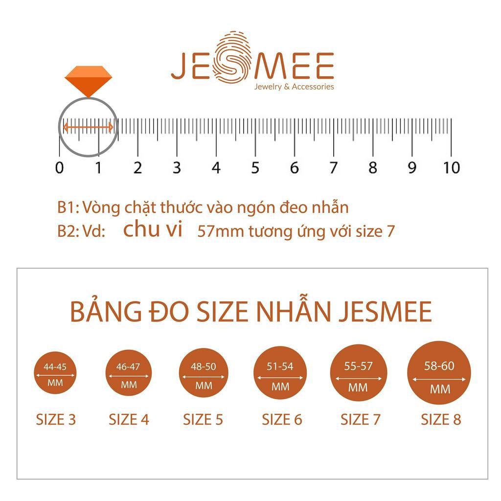 [1.12-GIẢM 15K ĐƠN 299K]- Nhẫn nữ Dot ring Mee bản mỏng đính đá - R3527