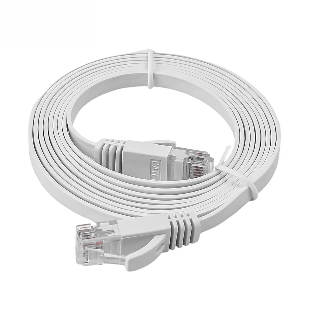 0.5/1/2M RJ45 Mèo 6 cáp Ethernet Phẳng Dây cáp LAN Tốc Độ Cao Internet & dây mạng Cho PS PC Bộ định tuyến modem