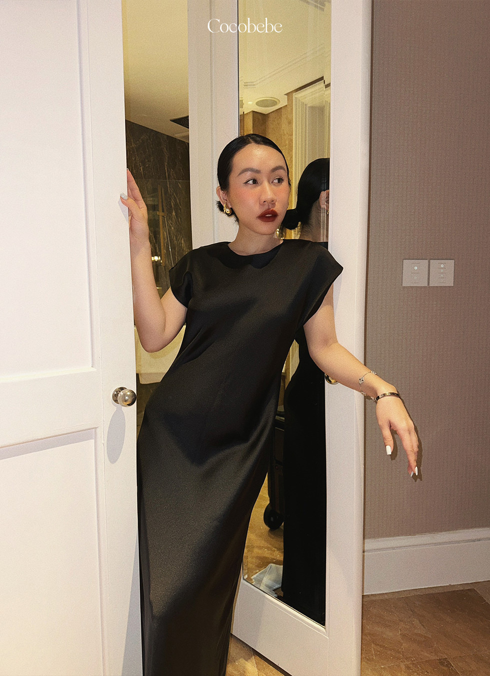 Đầm lụa dài COCOBEBE KAEW DRESS
