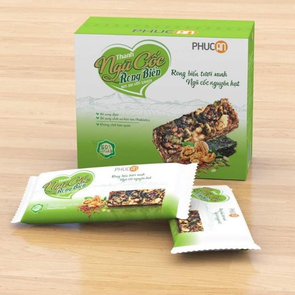 COMBO 3 HỘP BÁNH NGŨ CỐC PHÚC AN (Mua 3 Hộp Tặng 1 Thanh Gạo Lứt )