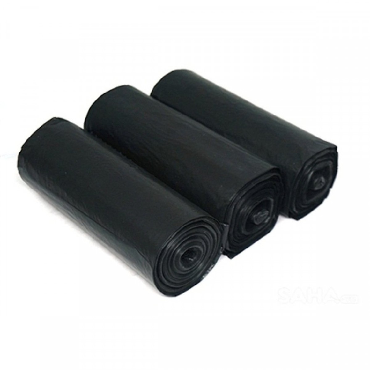 Túi đựng rác màu đen size trung 55 x 65 cm (1kg gồm 3 cuộn tâm 45 túi)