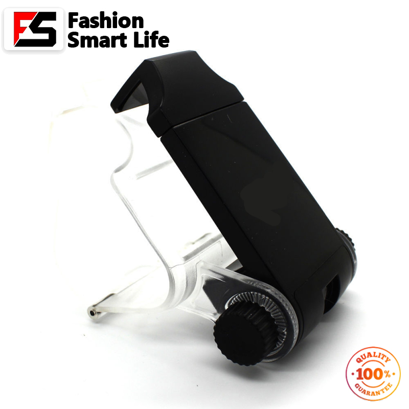 PS4 Slim Smart Handle Clip Cell Mobile Phone Clamp Holder with OTG Cable for 4 Controller Black