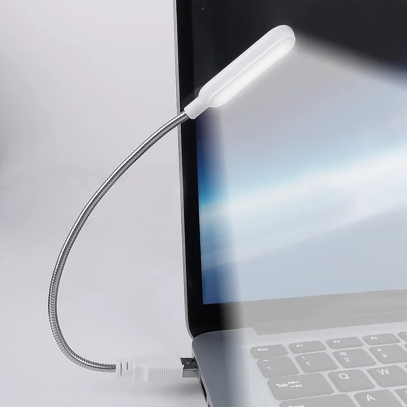 Portable USB LED Mini Book Reading Light Lamp Travel Table Lamp PC Computer Laptop Notebook Flexible Bendable Night Light