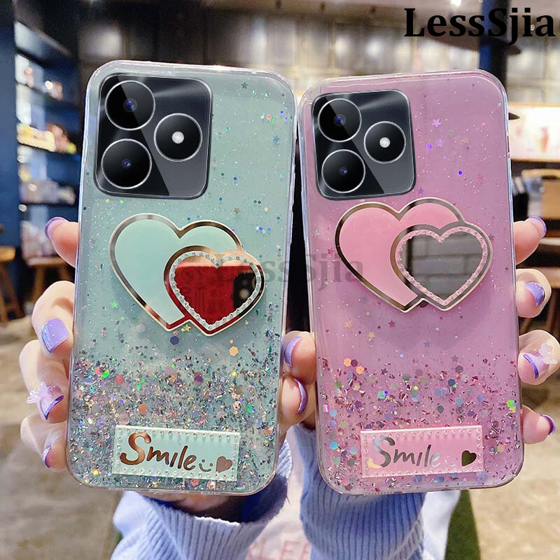 Phone%20Cases%20For%20Realme%20Note%2050%204G%20Back%20Case%20Glitter%20Soft%20Transparent%20Be%20Love%20Makeup%20Mirror%20Stars%20Moon%20For%20Realme%20Note%2050%20Phone%20Casing%20-%20Image%203