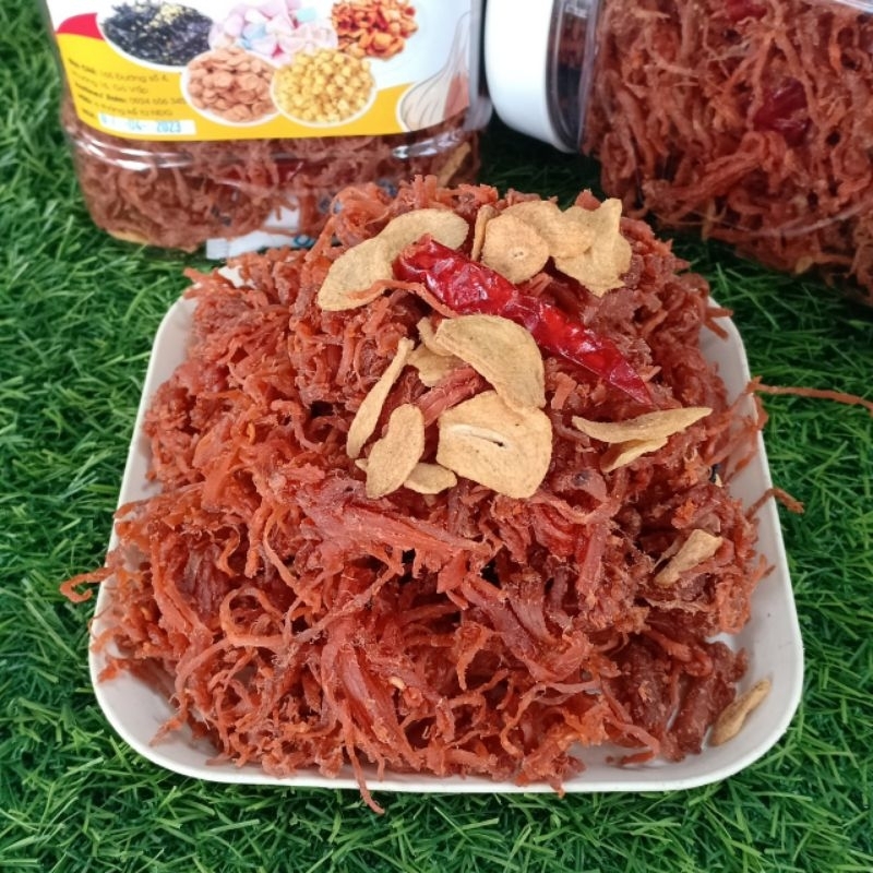 Khô Heo Cháy Tỏi - Khô Heo 500gr [HÌNH THẬT 100%]