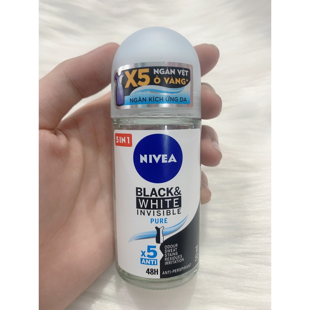 Lăn khử mùi nữ black & white nivea 50ml