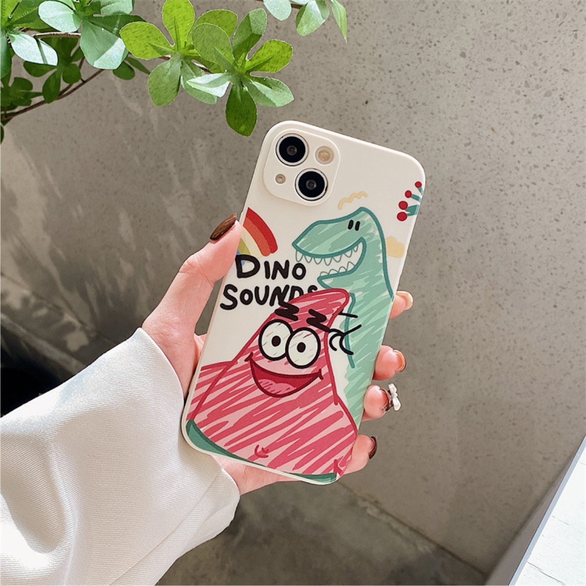 Ốp Lưng Silicon Màu Bảo Vệ Camera Dino sounds