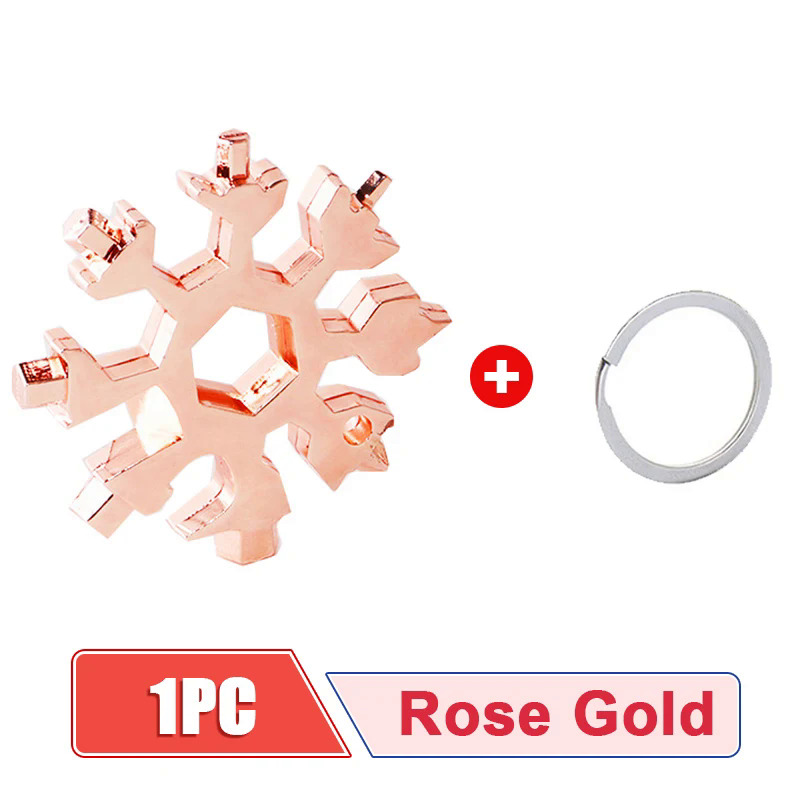 18 trong 1 bông tuyết cờ lê xách tay đa chức năng phổ của nhãn hiệu dụng cụ cầm tay sao hồi tuốc nơ vít ngoài trời khẩn cấp cờ lê