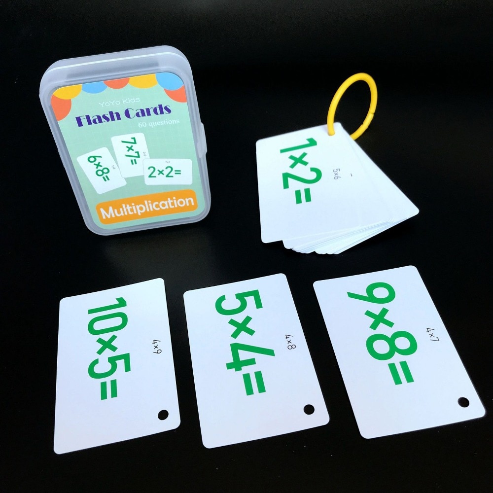 Montessori Math Toys Math Flash Cards Addition Subtraction Multiplication Division Educational Math Game Kids Arithmetic Toy